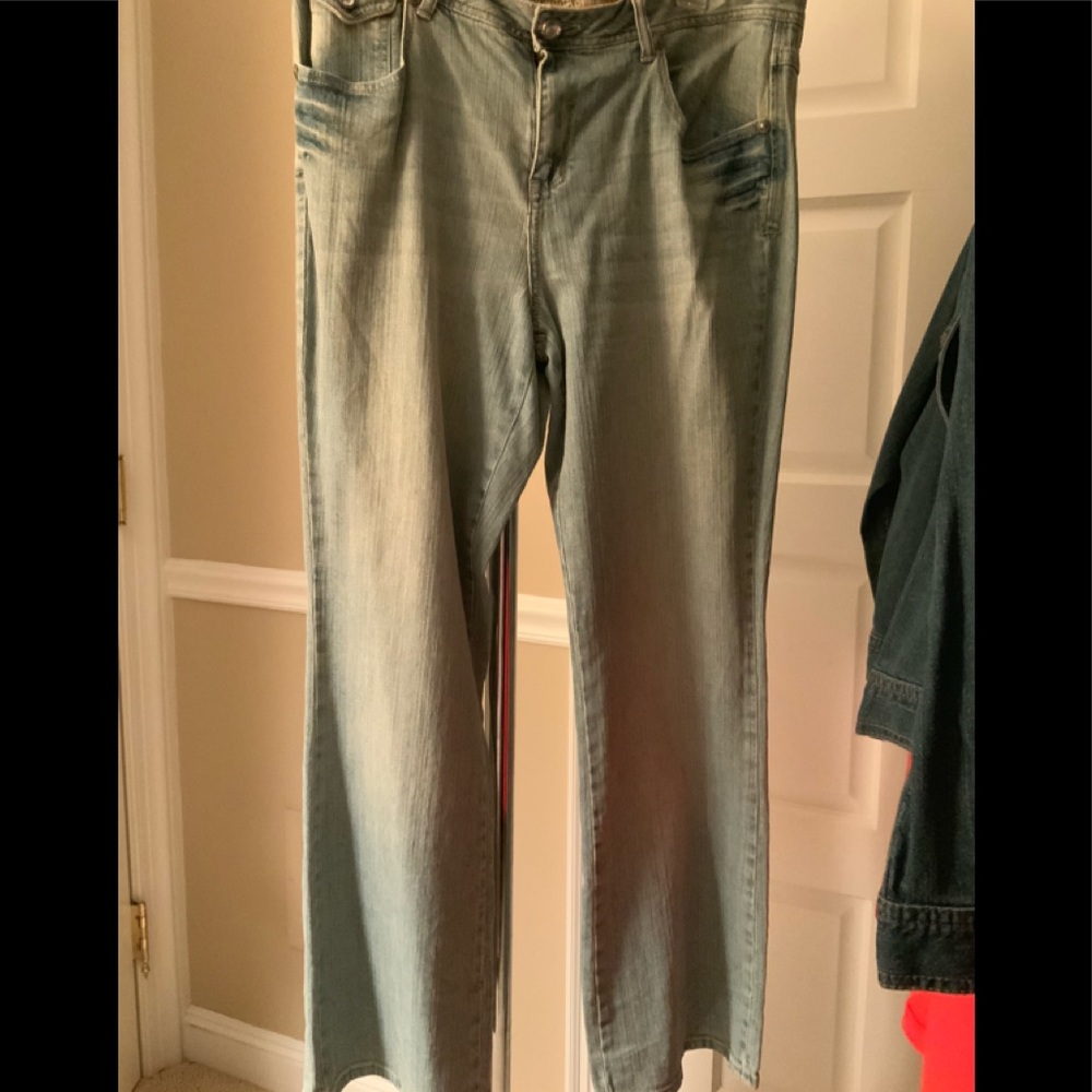 SALE Washed denim jeans plus size like new